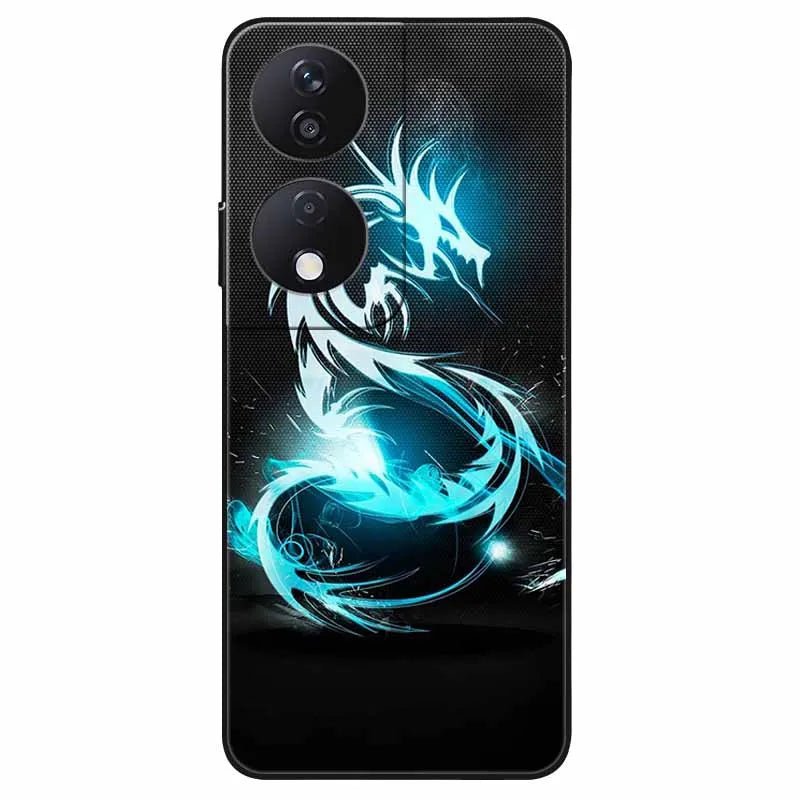 For Honor 90 Smart 5G Case 6.8'' Animal Painted Wolf Lion Silicon Phone Cover For Honor 90 Smart TPU Coques Protect Shell Capa