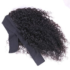Human Hair Headband Wig Kinky Curly Full Machine Made Brazilian Remy Human Hair Wigs For Women 180% Density  Natural Color