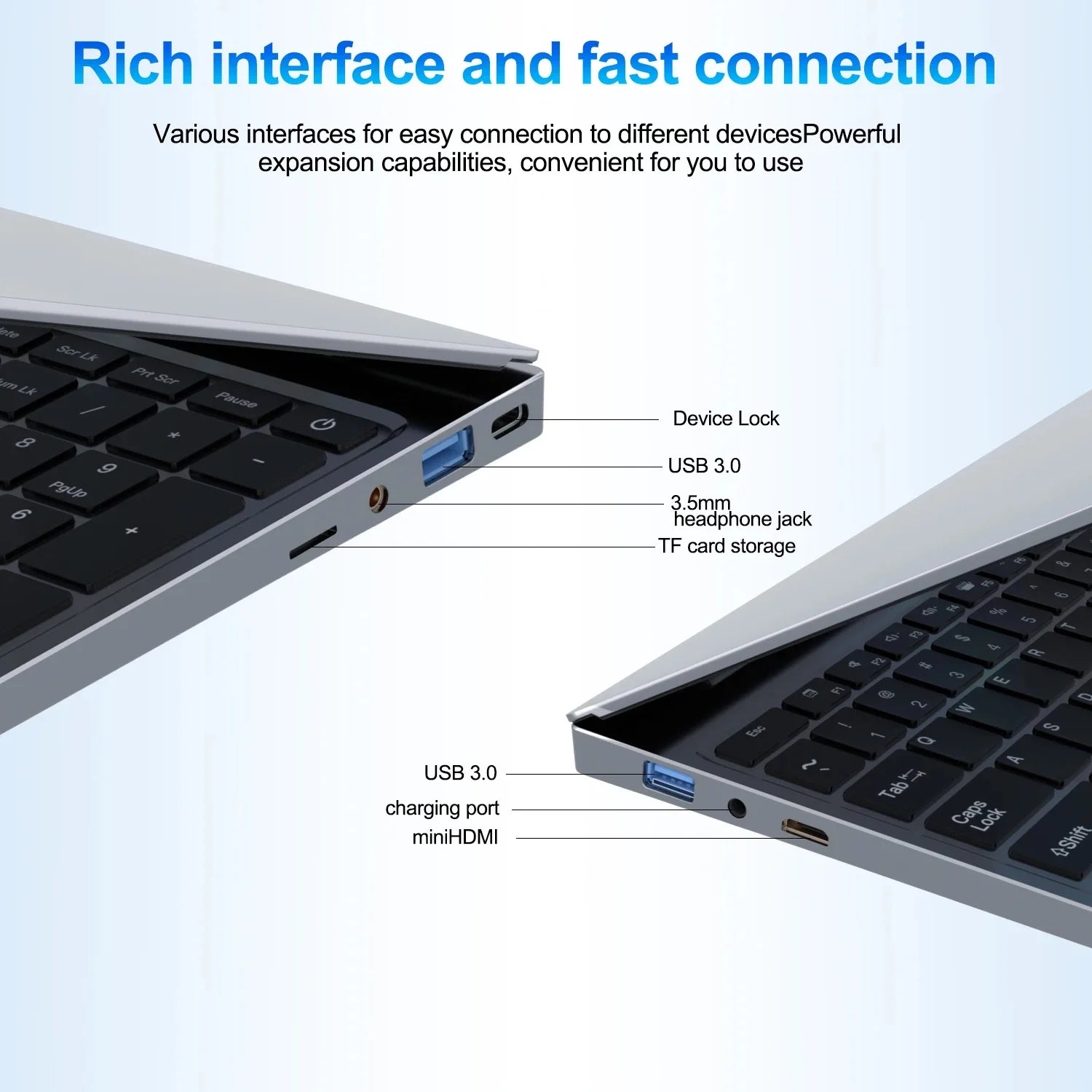 15.6" Laptop Computer PC Windows 11 Intel Core i7 6500U i3 6100U PC Gamer 16GB RAM Fingerprint Unlock Notebook Laptops Backlight