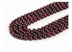 1A Natural Stone Dark Red Garnet Bead Round Loose Spacer 4 6 8 10mm Pick Size For Jewelry Making Diy Necklace Bracelet Accessory