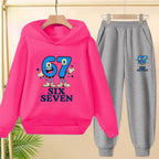 Kids Leisure Clothes Boy Girls Spring Hoodie 67 six seven Print Graphic Children Clothing 3 To 12 Age Comfortable Sportswear Set