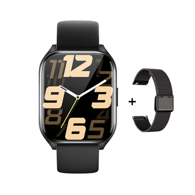 Smart Watch Hebrew Language 1.85inch Full Touch Screen Make/Answer Phone Calls Notification Reminder Smartwatch For Android IOS