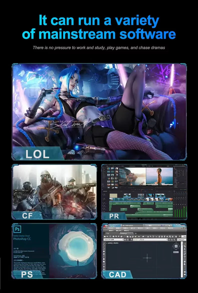 15.6“ Gaming Laptop Computer Wins 11 Intel Core i9 8950HK i3 6100 16GB RAM 1TB SSD Fingerprint Unlock Notebook Laptop Backlight