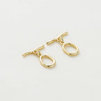 2-6Sets 14K/18K Gold Plated Brass OT Clasp Toggle Clasps Connector for DIY Bracelet Necklace Jewelry Making Findings Accessories