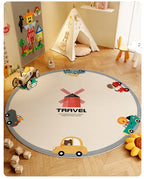 Children's Room Living Room Bedroom Bedside Carpet Round Room Maintenance Free Carpets Sound Insulation Anti Slip Cartoon Rug