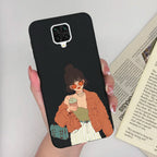 For Xiaomi Redmi Note 9 Pro Max Phone Case Matte Cute Girl Avocado Soft Silicone Cover For Xiaomi Redmi Note 9 Pro Max 9S Bumper