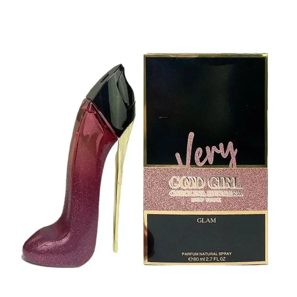 New 80ml Women's Luxury Floral Elegant High Heel Bottle Design Lasting Fragrance Sexy Spray Fashion Deodorant Perfume Gift