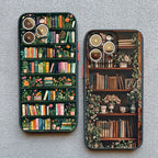 Bookshelf Small Flower Pot Mobile Phone Case For iPhone 16 15 11 12 14 13 Pro Max Mini X XSMax XR 7 8 Plus SE4 16e Silica Covers
