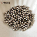 14k/18k real gold plated Round 2/2.5/3/4/5/6mm Spacer Beads For Jewelry making Beads Accessories Findings Wholesale