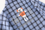 Baby Boy Clothes 0-5 Years Old Spring And Autumn Cotton Suit Boy Letter Plaid Hooded Shirt + Pants Baby Boy Two-Piece Suit