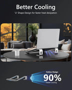 Ergonomic Laptop Stand Aluminum Alloy Laptop Stand Aluminum Portable Laptop Stand for Base with Wrist Pad