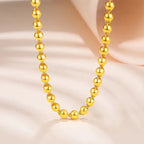 Plated Color 18K Gold Real Gold Necklace Gold Necklace Domineering Fashion Trendy 24K 999 Men's Gold Necklace Pendant Gifts