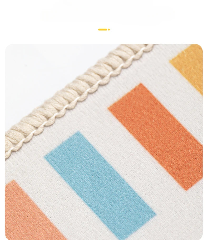 Children's Room Living Room Bedroom Bedside Carpet Round Room Maintenance Free Carpets Sound Insulation Anti Slip Cartoon Rug