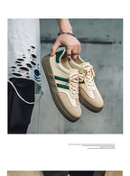 Men's Trendy Popular Leisure Shoes Versatile Soft Leather for Men Sneakers Man Low-top Wear-resistant Sports Walking Footwear