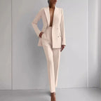 2025 Spring Hot Selling Commuting Elegant New Comfortable Trendy Fashion Elite Leisure Professional Clothing Women's Suit Set