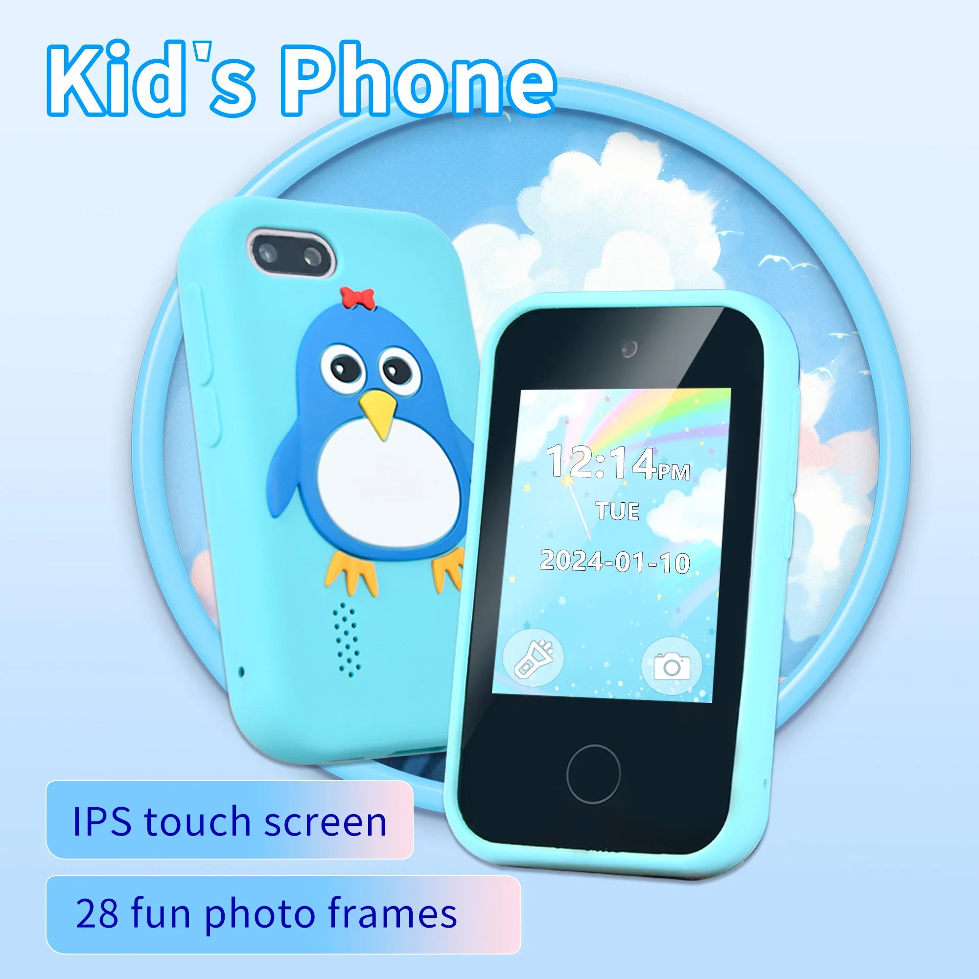 Kids Smart Phone Camera  Educational Toys Musical  Baby Mobile Selfie Camera MP3 Player Gifts Toys Children Phone
