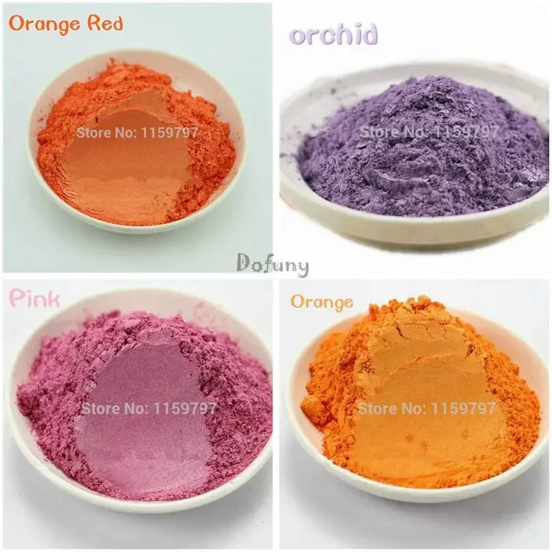20g Sample Pack Natural Mineral Mica Powder 120+ Colors for DIY Nail Art Soap Candle Dye Makeup Eyeshadow Epoxy Resin Craft