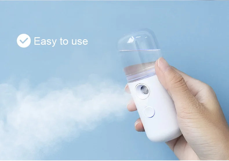 30ML Mini Facial Steamer Personal Nano Sprayer USB Nebulizer Humidifier Moisturizing Hydrating Women Beauty Skin Care Tool