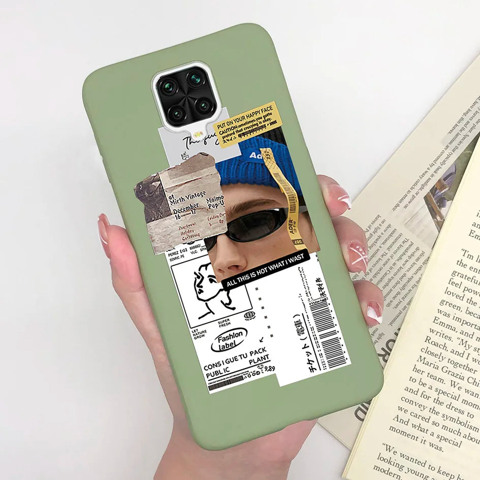 For Xiaomi Redmi Note 9 Pro Max Phone Case Matte Cute Girl Avocado Soft Silicone Cover For Xiaomi Redmi Note 9 Pro Max 9S Bumper