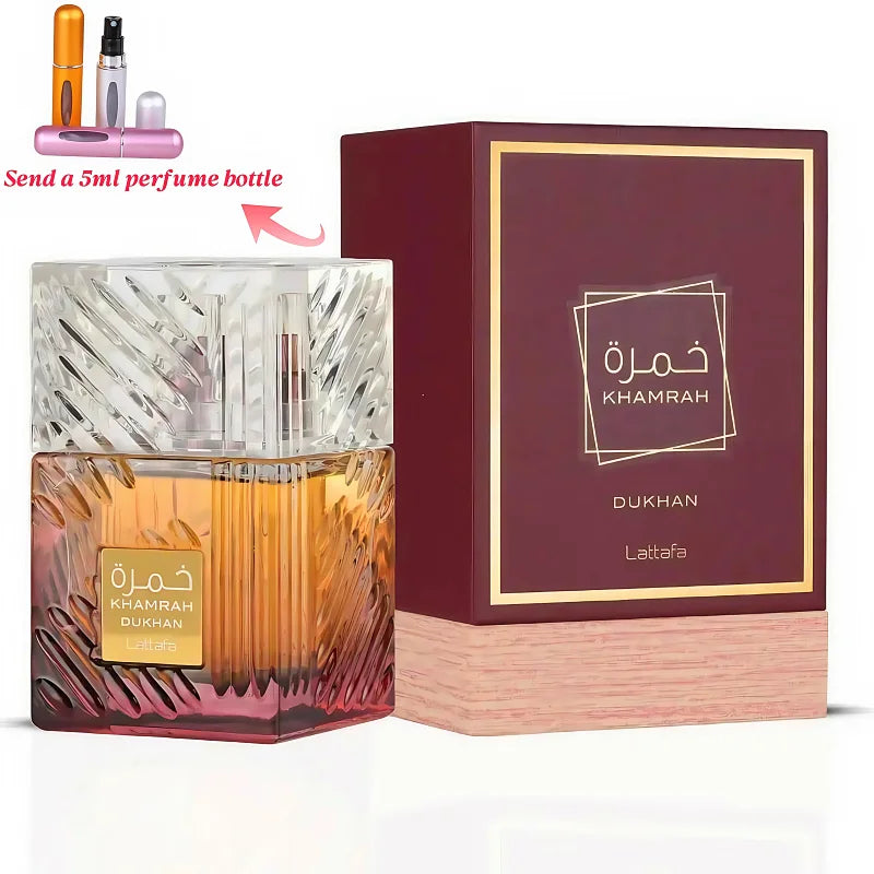 100ml  Arab Perfumes Khamrah Long-lasting Sandalwood and Pine Scent Cologne Men's Luxury Perfume Gift