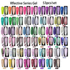 Mtssii 20/40/60Pcs Nail Gel Polish Set Kit Nude Pink Glitter Nail Art UV Gel Manicure Set Vernis Semi Permanent Base Top Coat