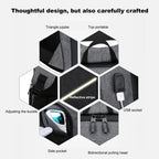 Laptop Backpack For 17 Inch Laptop Bag With USB Port Fashion Waterproof Backpacks One Bag for All Outings, for Men & Women