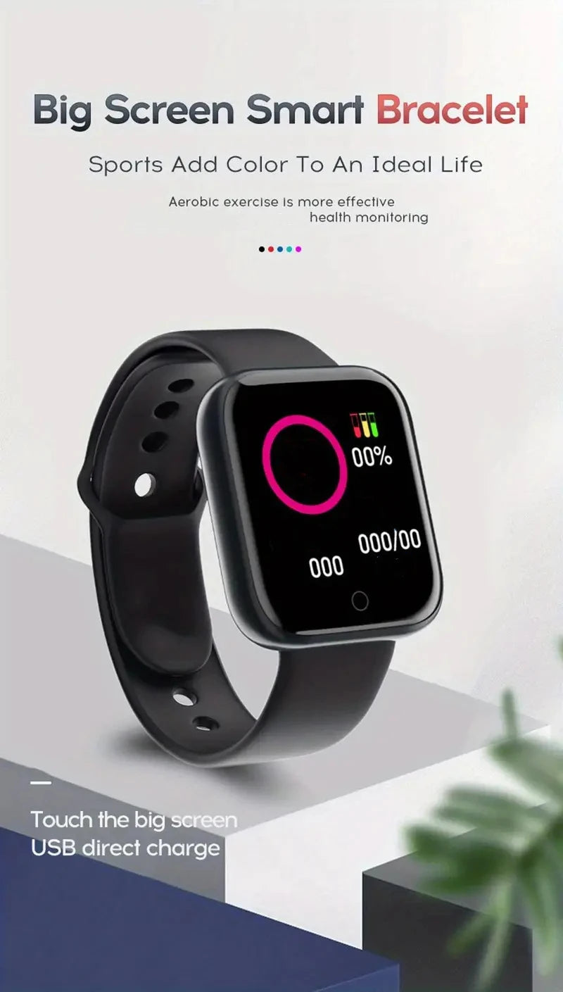 Bluetooth Smartwatch for Men and Women with Phone Connect and Music Control