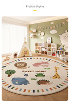 Children's Room Living Room Bedroom Bedside Carpet Round Room Maintenance Free Carpets Sound Insulation Anti Slip Cartoon Rug
