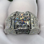 14K Gold 3 Carats Diamond Ring for Men Rock 14k Gold Jewelry Anillo Esmaltado Silver 925 Jewelry Bague Diamant Bizuteria Rings