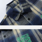 Children New Fashion Blue Plaid Shirt for Boy Casual Blouse Kids Cotton Top Spring Long Sleeve Baby Boy Clothes Outfit Age 5-14Y