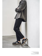 Men's Trendy Popular Leisure Shoes Versatile Soft Leather for Men Sneakers Man Low-top Wear-resistant Sports Walking Footwear