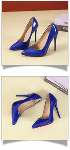 2025 Fashion High Heels 35-45 Plus Size Women Shoes 12cm Thin Stiletto Banquet Wedding Shoes Sexy Pointed Toe Ladies Party Shoes