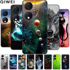 For Honor 90 Smart 5G Case 6.8'' Animal Painted Wolf Lion Silicon Phone Cover For Honor 90 Smart TPU Coques Protect Shell Capa