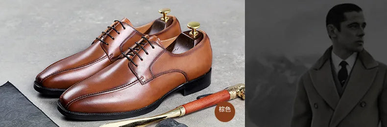 Luxury Designer Italian Style Autumn Polished Elegant Social Shoes Men Business Formal Casual Flat Shoes Men Party Wedding Shoe