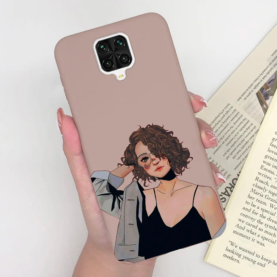 For Xiaomi Redmi Note 9 Pro Max Phone Case Matte Cute Girl Avocado Soft Silicone Cover For Xiaomi Redmi Note 9 Pro Max 9S Bumper