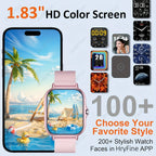 Stylish Fullscreen Touch Smartwatch Suita NotificationsCustomizable Watch FacesWith AnSmartphonesPerfect As A Holiday Gift