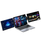 SIBOLAN 16" 2.5k Portable Dual Laptop Monitor 14" Optional 16:10 HDR 2560*1600P UHD Triple Folding Display for Laptop Windows