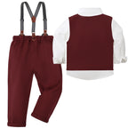 Baby Boy Clothes Toddler Wedding Outfit Set Kid Easter Church Suit Infant Chrimas Halloween Xmas Formal Birthday Party Gift 6PCS