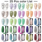 Mtssii 20/40/60Pcs Nail Gel Polish Set Kit Nude Pink Glitter Nail Art UV Gel Manicure Set Vernis Semi Permanent Base Top Coat