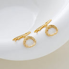2-6Sets 14K/18K Gold Plated Brass OT Clasp Toggle Clasps Connector for DIY Bracelet Necklace Jewelry Making Findings Accessories
