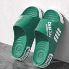 Big Size 48-49 Men Slippers Summer Flat Sole Home Slippers For Women Man Open Toe Trend Slides Couple Light Beach Shoes Sandals