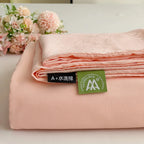 Washed Cotton Bed Flat Sheet for Double Bed Plain Solid Color Top Sheets Single/Queen/King Flat Bedsheets Home Bed Linen Sheets