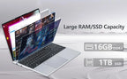 2026 Laptop Windows 11 Intel Core i9 10980HK 15.6 inch Gaming Laptops Portable Computer Backlit keyboard 16GB RAM 1TB SSD Pc