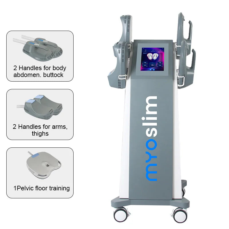 Myoslim NEO RF HIEMT Body Sculpt Machine Eletric Muscle Stimulator Vibration Weight Loss Slimming Muscle Grow 6500W