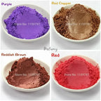 20g Sample Pack Natural Mineral Mica Powder 120+ Colors for DIY Nail Art Soap Candle Dye Makeup Eyeshadow Epoxy Resin Craft