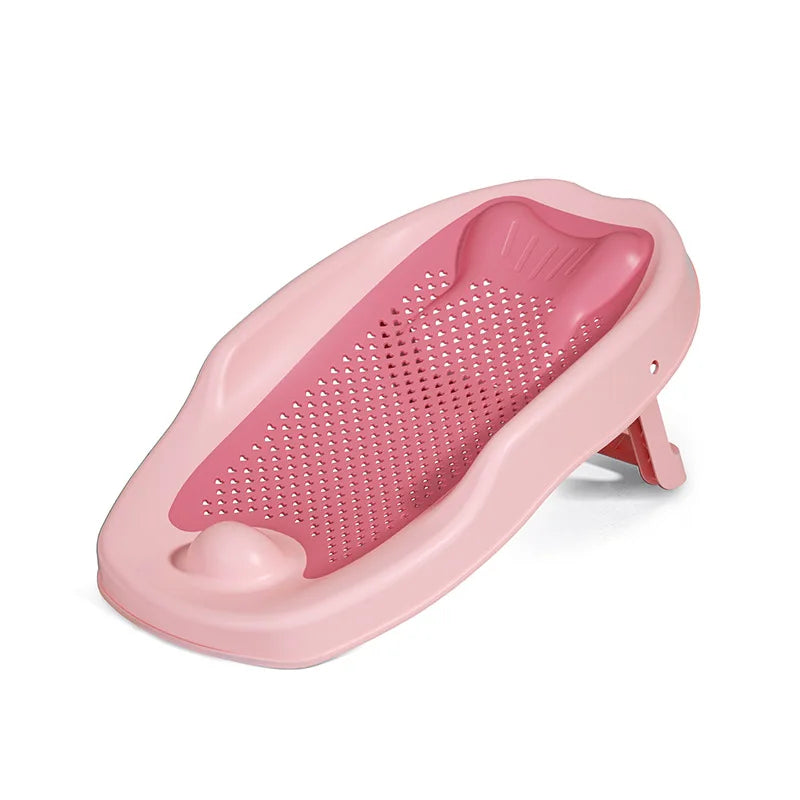 Newborn Adjustable Bath Net Seat Cushion Anti-slip Baby Bath Net Mat Children Shower Net Universal Bath Bed Holder