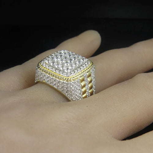 14K Gold Ring for men Natural 2 Carat Diamond with Diamond Jewelry Anillos De Bizuteria Anillos Mujer Gemstone Rings Box