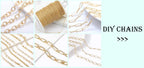 14K Real Gold Plated 1.3mm Thin Chain For DIY Jewelry Making, Wholesale Brass Chains Accessories Findings