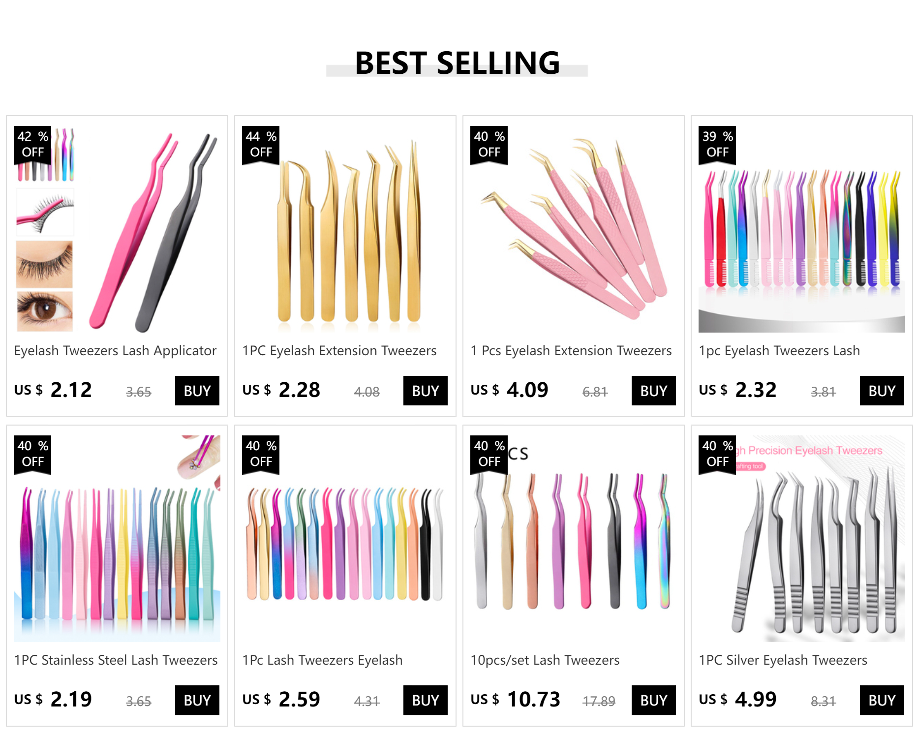 1Pc Lash Tweezers Eyelash Extensions Makeup Tools Stainless Steel Eyebrow Eyelash Tweezers Professional Lash Applicator Tool