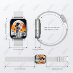 Stylish Fullscreen Touch Smartwatch Suita NotificationsCustomizable Watch FacesWith AnSmartphonesPerfect As A Holiday Gift